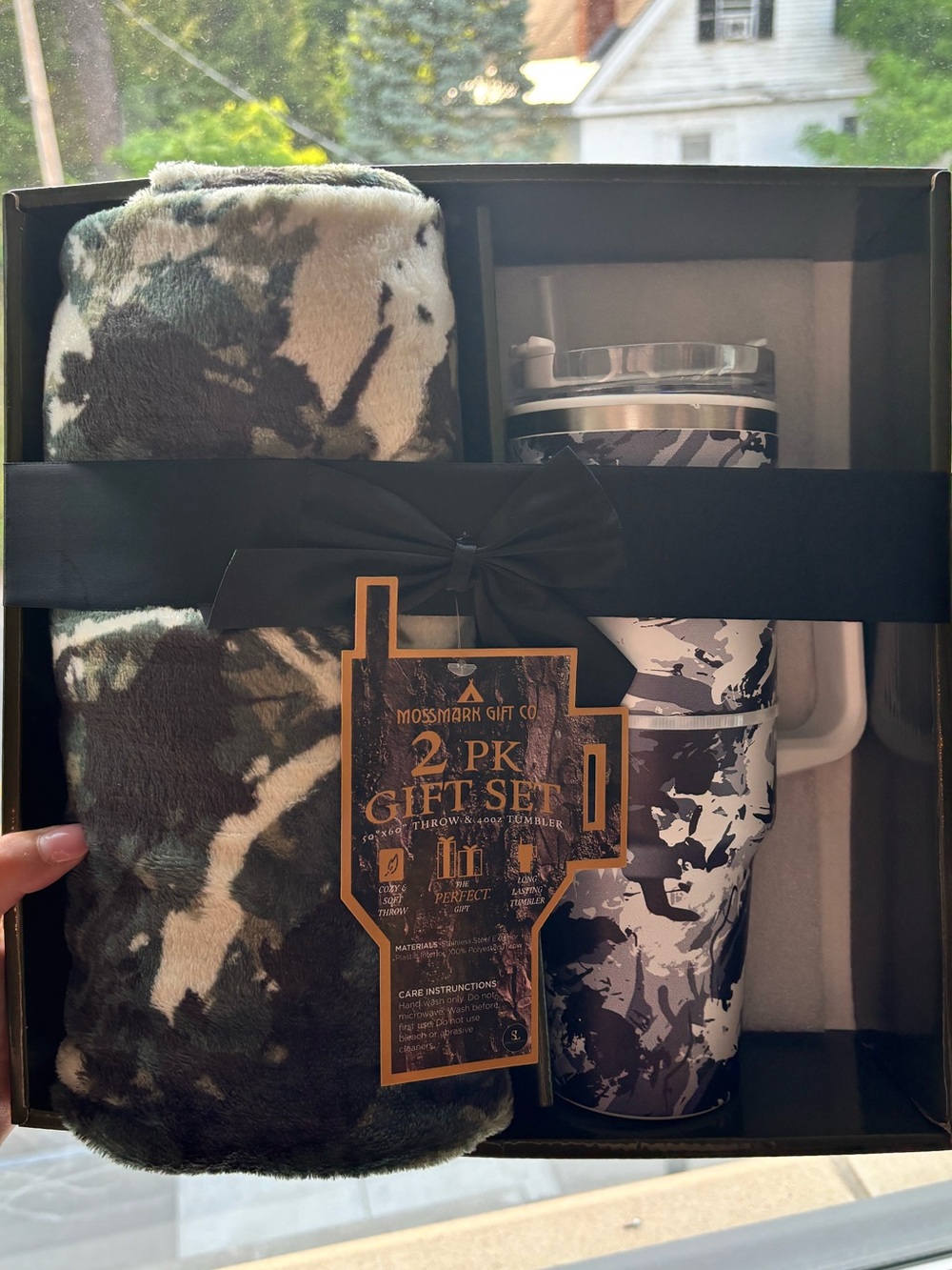 MossyOak 2-Piece Camo Gift Set - Green/Black